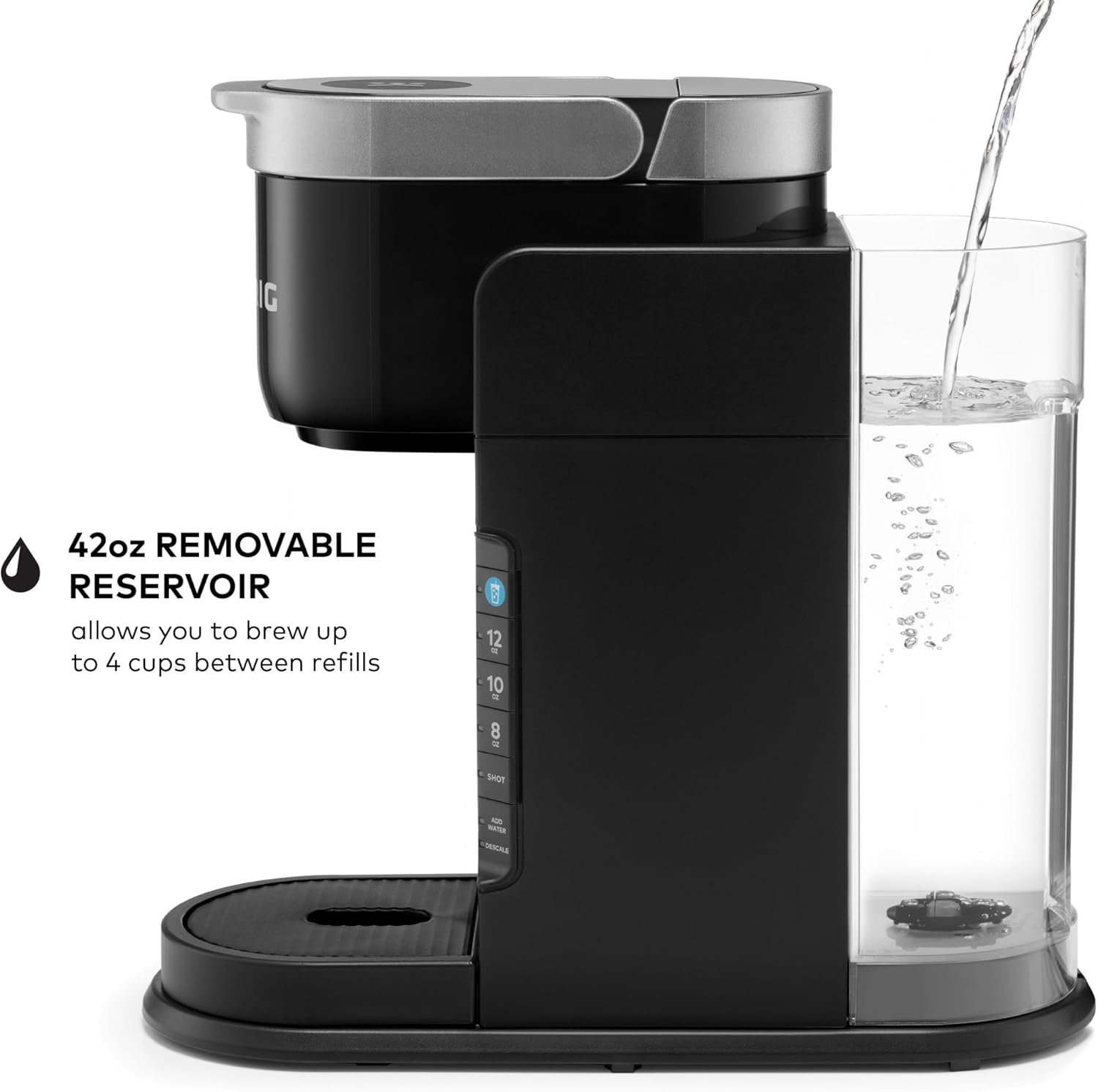 Keurig K-Café Barista Bar Single Serve Coffee Maker and Frother, with 3 Brew Sizes, Hot and Cold Coffee Capabilities, 2oz Coffee Shot Button, Black - Image 8