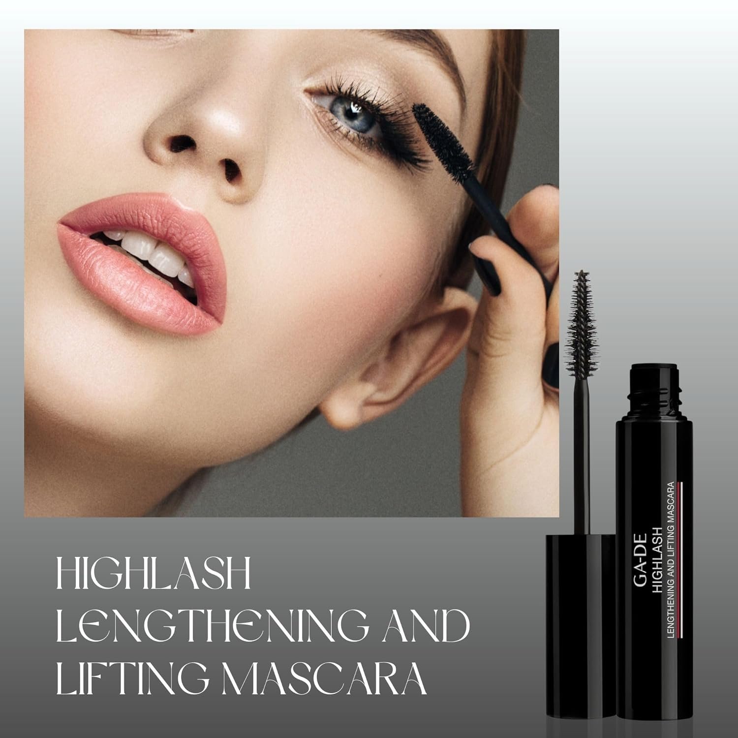 GA-DE Highlash Lengthening and Lifting Mascara - Volume and Length, Intense Carbon Mascara - Nourishing Formula Defines Lashes - Black - 0.27 oz - Image 3