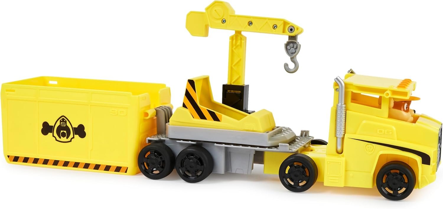 Paw Patrol, Big Truck Pup’s Rubble Transforming Toy Trucks with Collectible Action Figure, Kids Toys for Ages 3 and up - Image 7