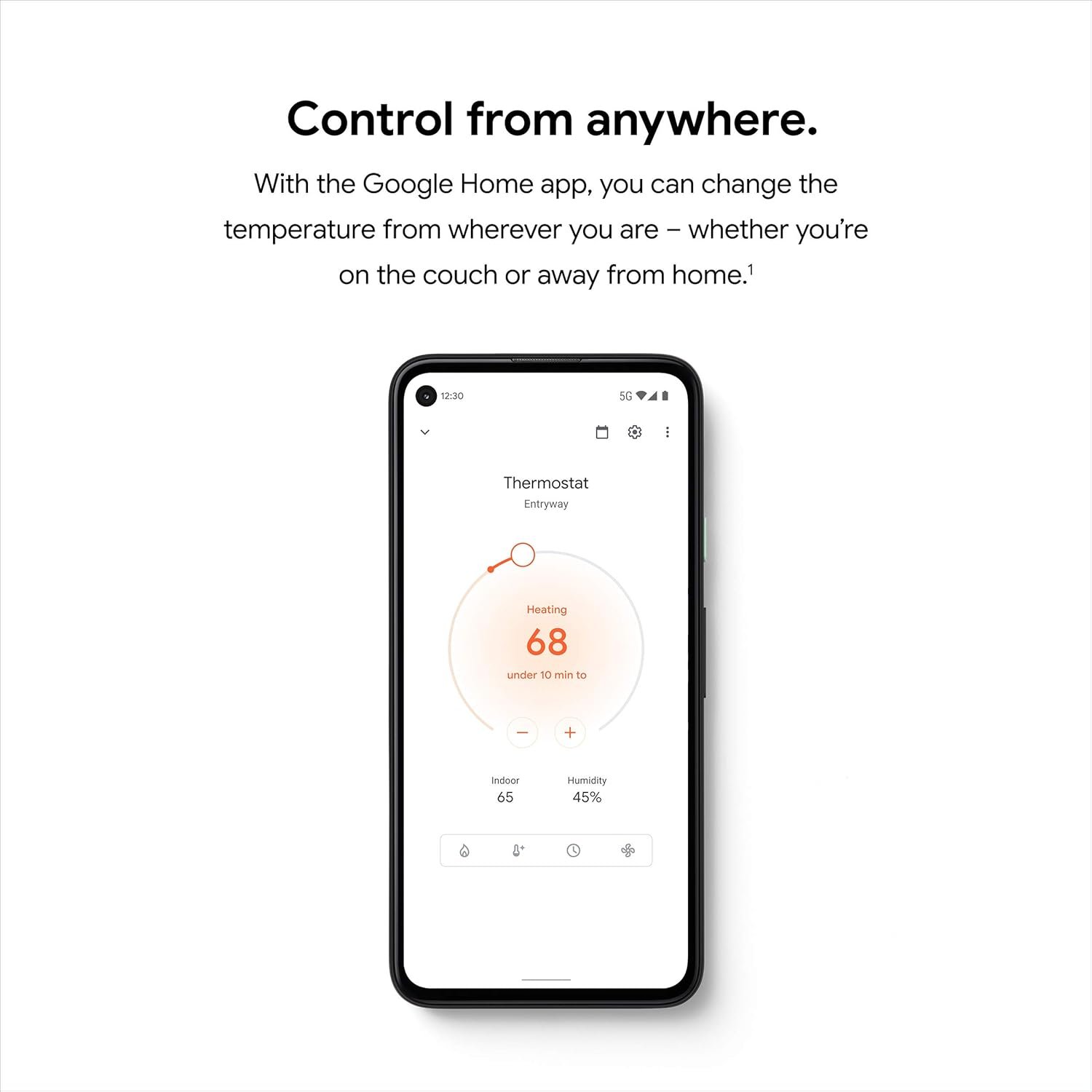 Google Nest Thermostat - Smart Thermostat for Home - Programmable Wifi Thermostat - Fog - Image 5
