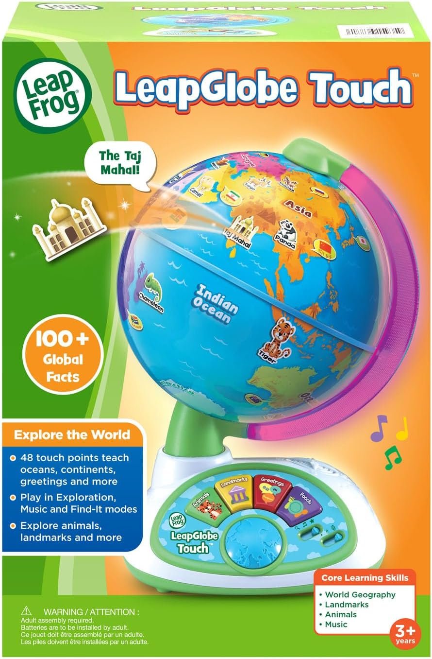 LeapFrog LeapGlobe Light-Up and Touch Interactive Electronic Globe for Kids, Exploration Toy for Ages 3 and Up - Image 7