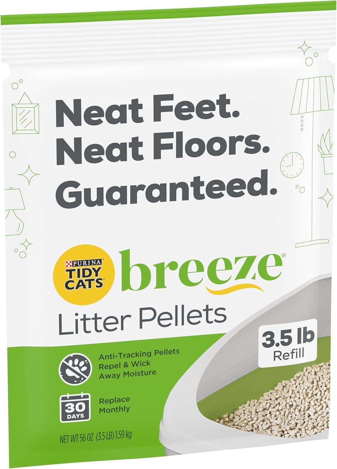 Purina Litter Tidy Cat Breeze Pellets, 3.5 lb, 2 Packs, Limited Edition - Image 3