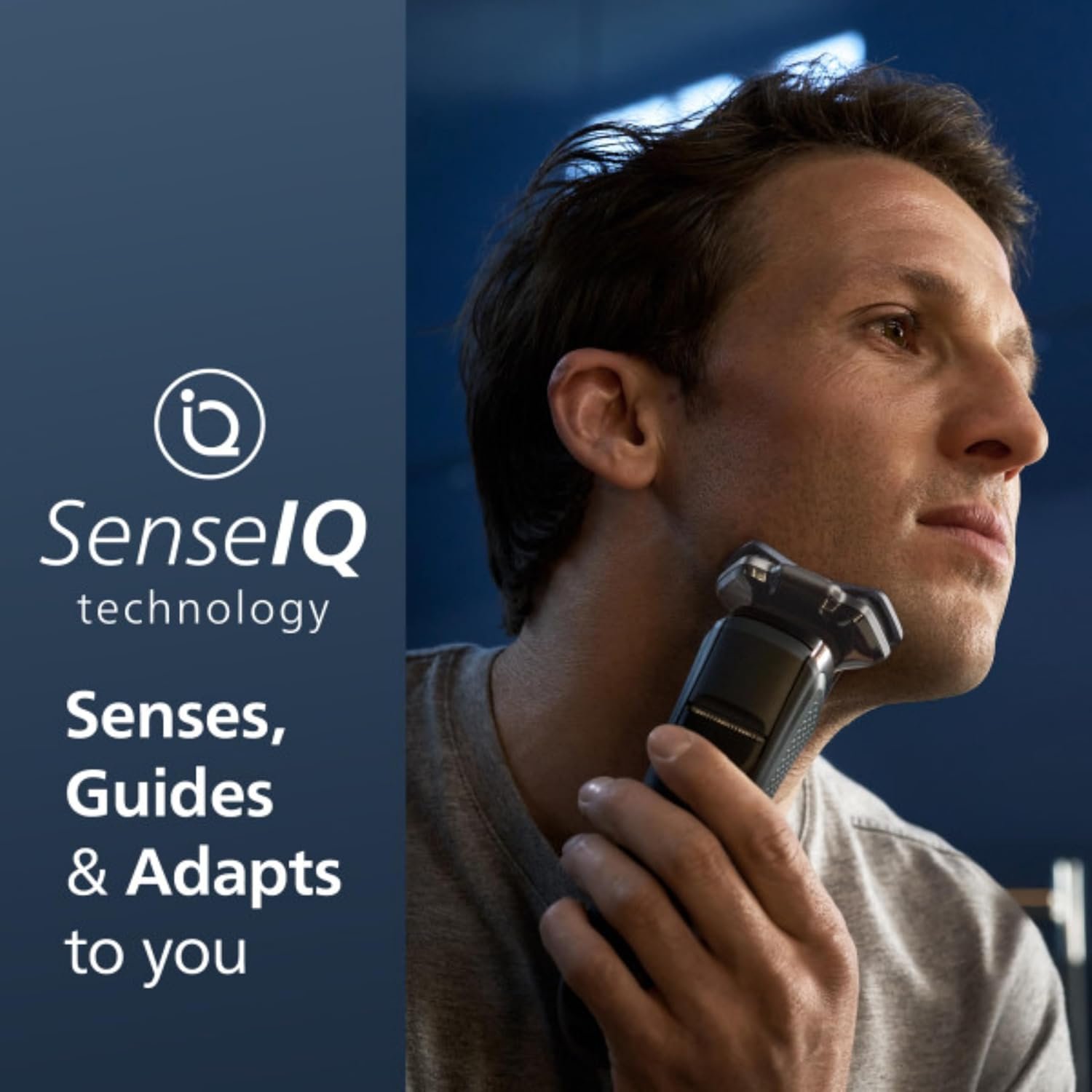 Philips Shaver Series 9000 Wet and Dry Electric Shaver, with Lift and Cut Shaving System and SenseIQ Technology, Pop-up Trimmer - Image 2