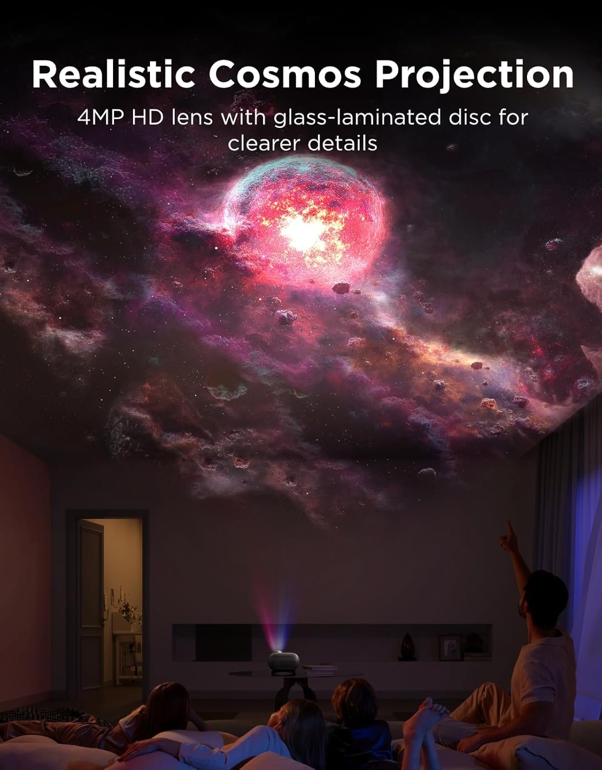 Govee Galaxy Light Star Projector 2 Pro, 4 Megapixel HD Lens, Planetarium Projector work with Matter, Night Light Projector with 20+ Preset Scenes, Star LED Lights Projector, Room Decor, Gift for Kids - Image 2