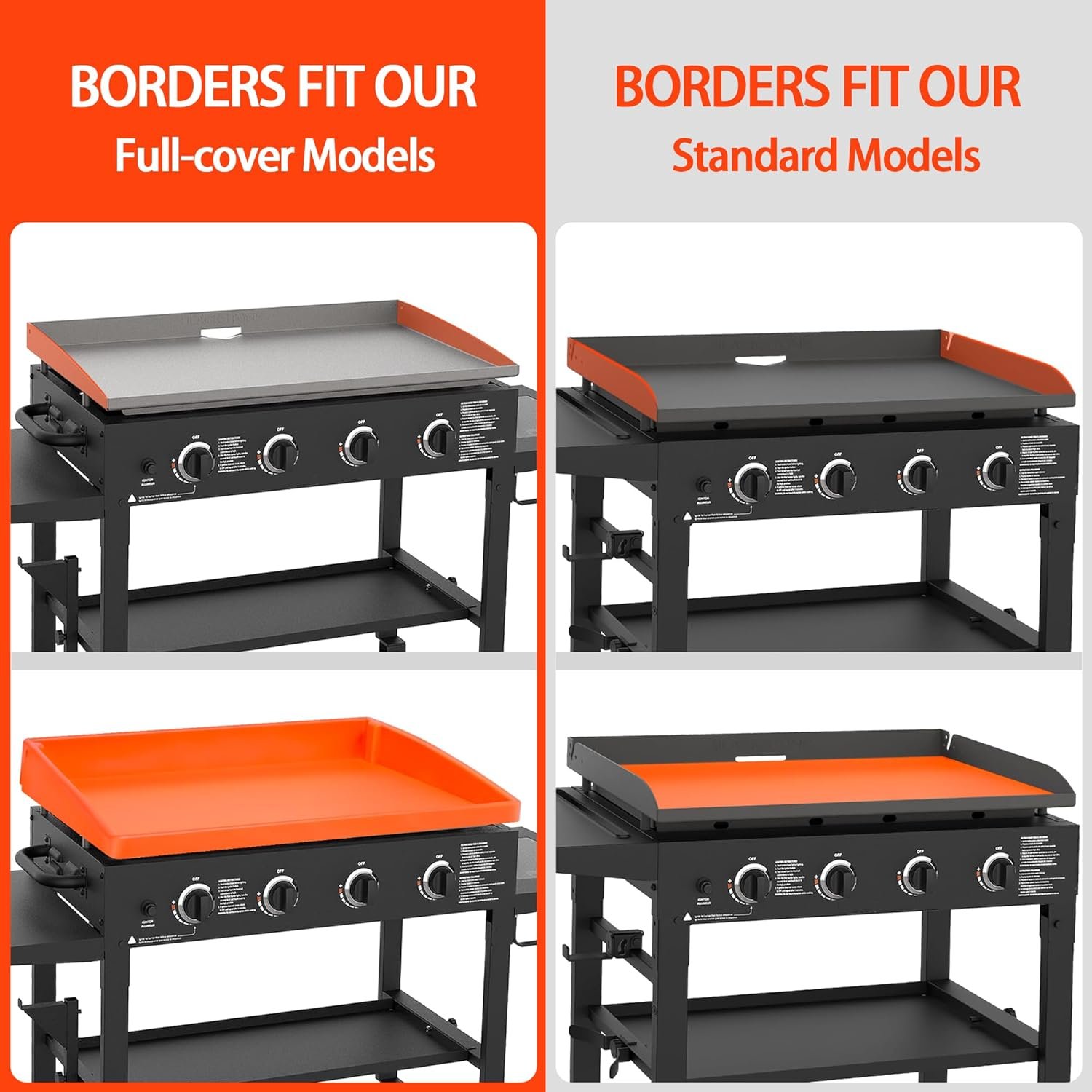 Upgraded Silicone Griddle Mat for Blackstone 36 Inch True Fully Wrapped Coverage Food-Grade Silicone Mat, Easy to Clean, Heat & Cold Resistant, Prevent Rust, Griddle Cover (Full-Cover 36") - Image 2