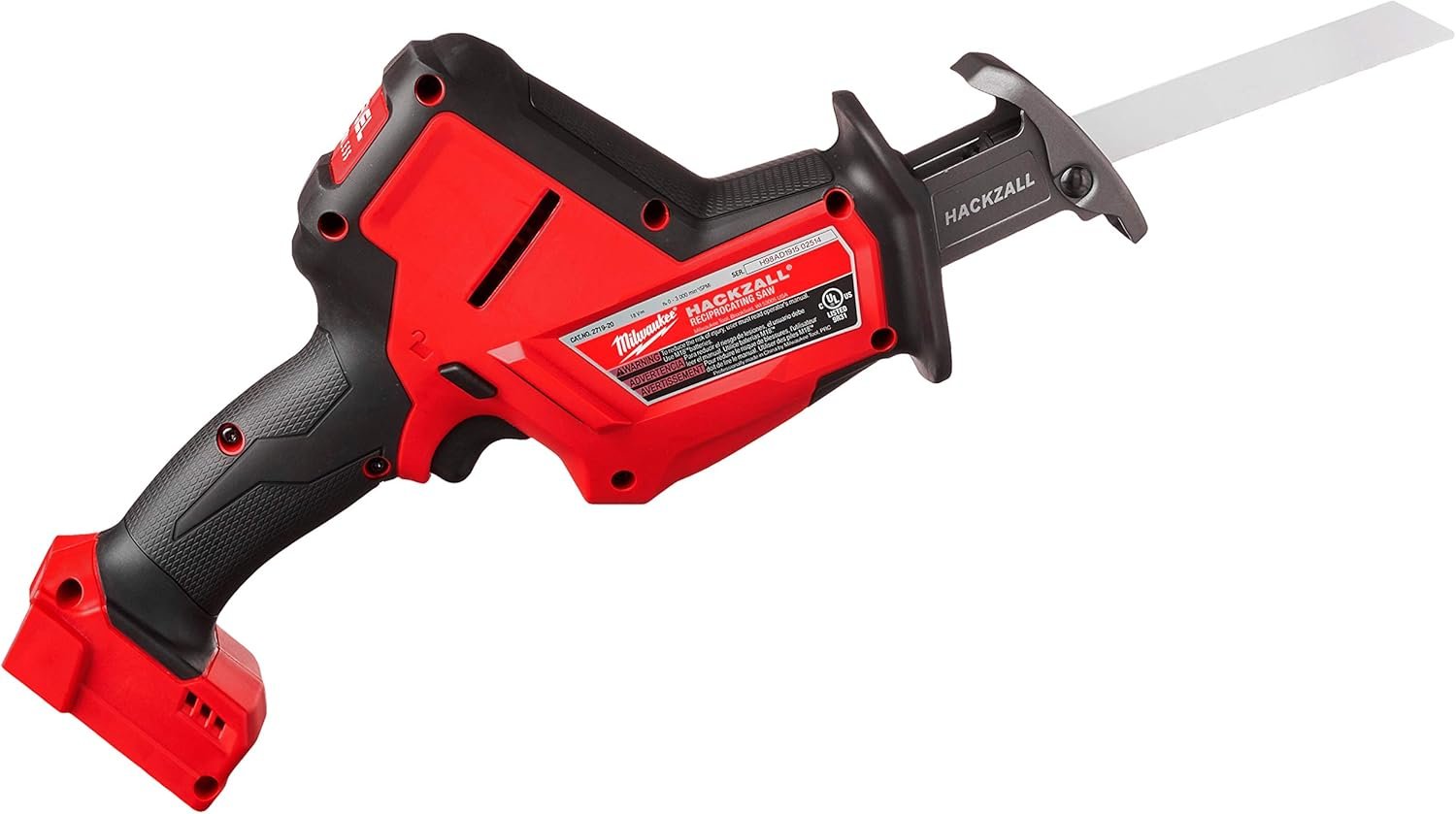 Milwaukee 2719-20 M18 FUEL Hackzall (Bare Tool), Red, Black, - Image 3