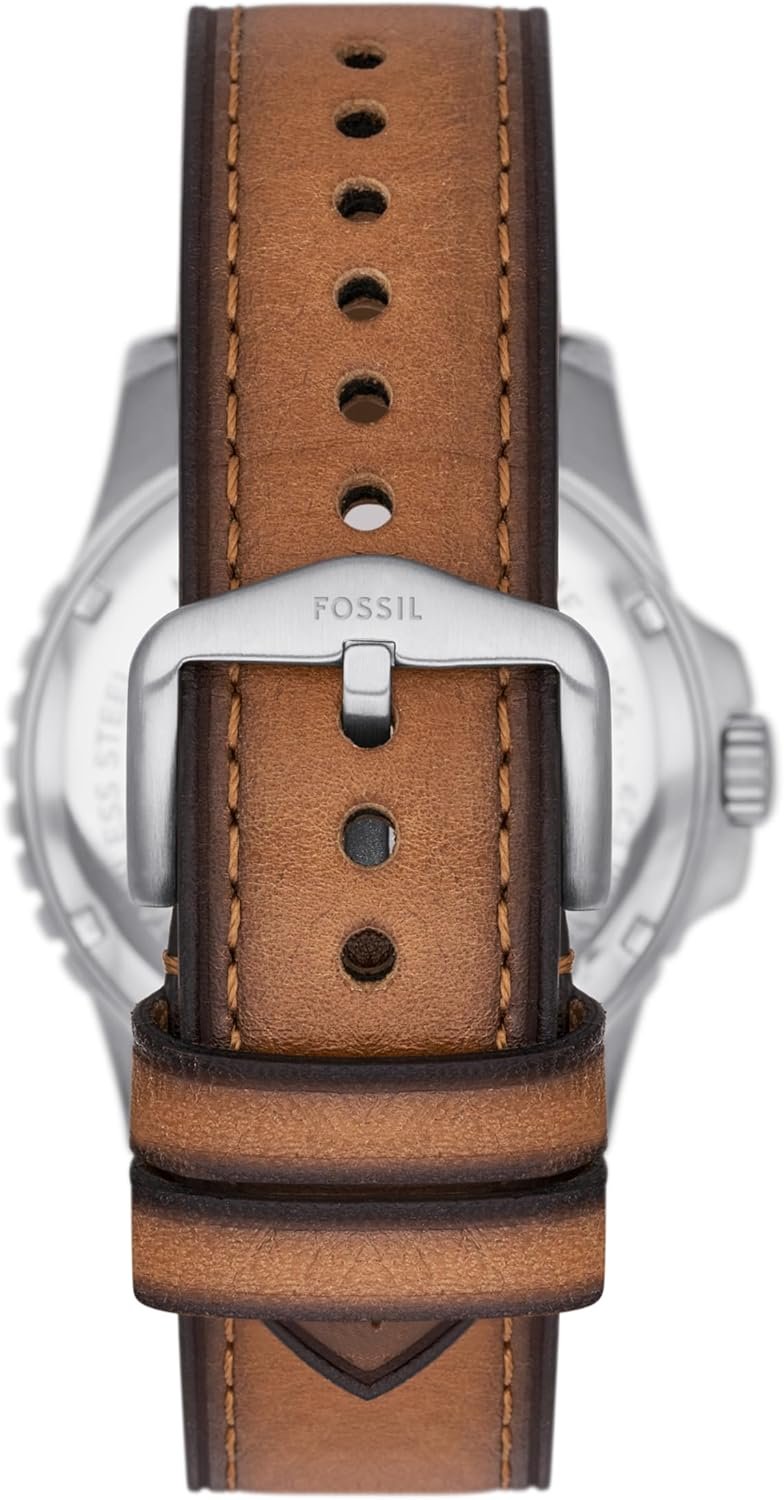 Fossil Men's Fossil Blue Quartz Stainless Steel Three-Hand Watch - Image 2