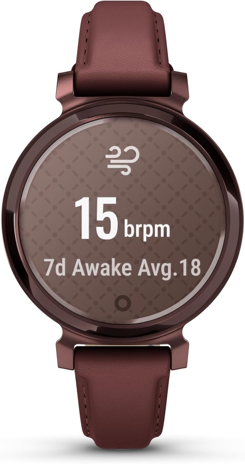 Garmin Lily 2, Small and Stylish Smartwatch, Hidden Display, Patterned Lens, Up to 5 Days Battery Life, Mulberry - Image 3