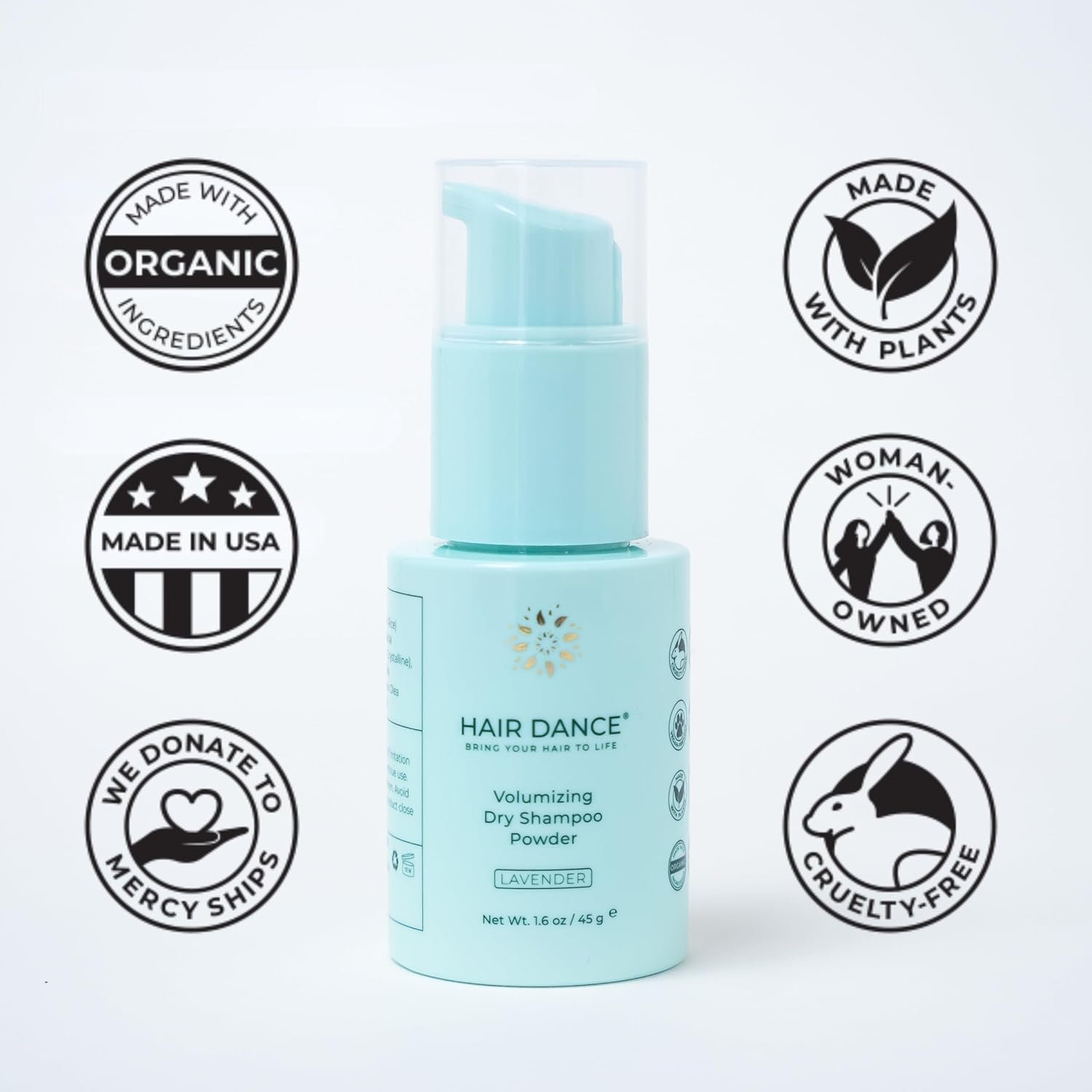 Dry Shampoo Powder | Non-Aerosol | Natural & Organic | Jumbo Size | Made in USA, No Benzene, Vegan, Cruelty Free, For All Hair Colors, Talc Free | Lavender Oil Scent | 1.6 Ounce-Sustainable Packaging - Image 6