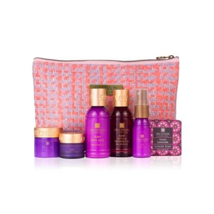 Spa Ceylon SLEEP HOME SPA SET | Body Care Set & Mini Travel Bag | Organic Self-Care Set | Vegan | Holiday Gift Set