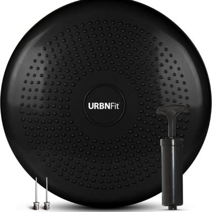 URBNFit Wobble Cushion - Balance Disc for Core Stability, Strengthening, Physical Therapy Exercise, Office Chair or Kids Classroom - Sensory Wiggle Seat Pad w/Air Pump