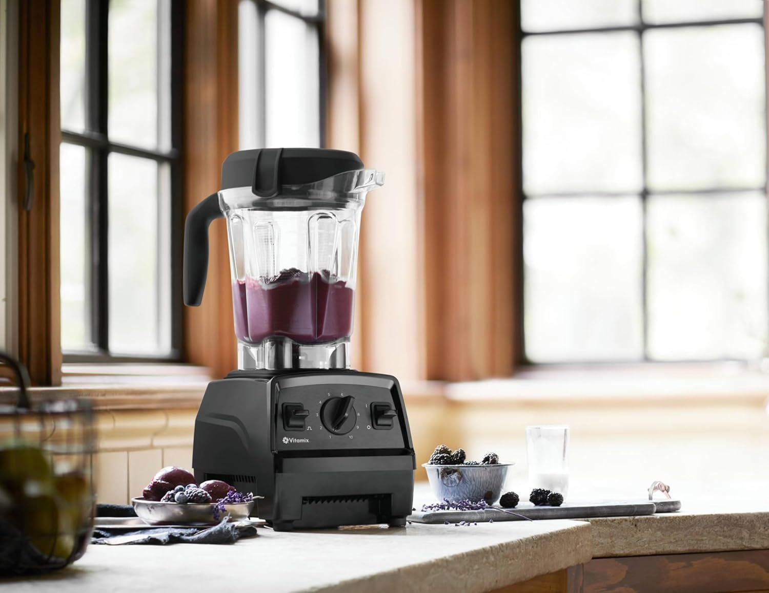 Vitamix Explorian Blender, Professional-Grade, 64 oz. Low-Profile Container, Black - 65542 (Renewed Premium) - Image 2