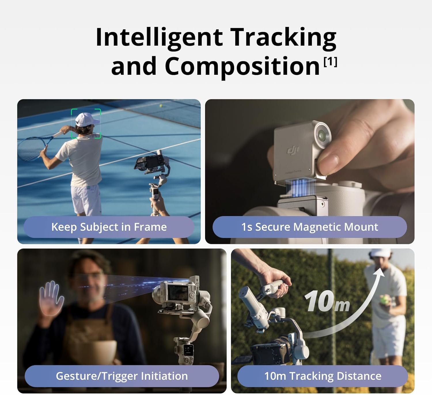 DJI RS 4 Mini Combo, Gimbal Stabilizer for Cameras Canon/Sony/Panasonic/Nikon/Fujifilm, Auto Axis Locks, Intelligent Tracking, 2kg/4.4lbs Payload, Camera Gimbal, Camera Stabilizer, Briefcase Handle - Image 3