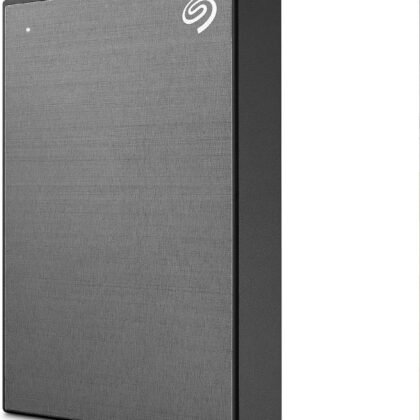 Seagate One Touch, 5TB, Password Activated Hardware encryption, Portable External Hard Drive, Portable External Hard Drive, PC, Notebook & Mac, USB 3.0, Space Gray (STKZ5000404)