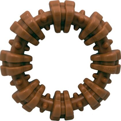Nylabone Textured Ring Power Chew Toy for Large Dogs, Tough Dog Toys Durable Design, Dog Toys for Extreme Chewers, Flavor Medley, X-Large - 50+ lbs (1 Count)