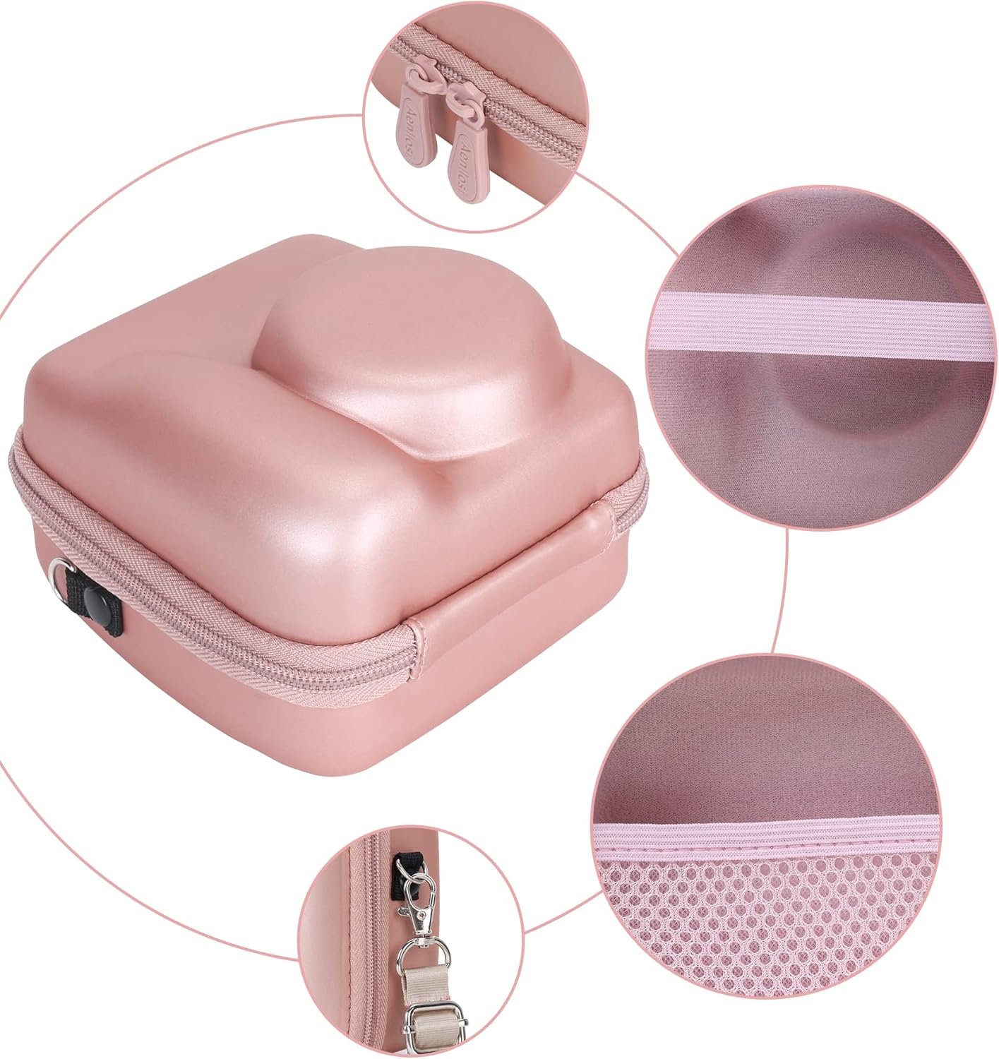 Aenllosi Case for Fujifilm Instax Mini 12/11 Instax Mini Instant Camera 12/11 Case., Pink, Travel bag - Image 2
