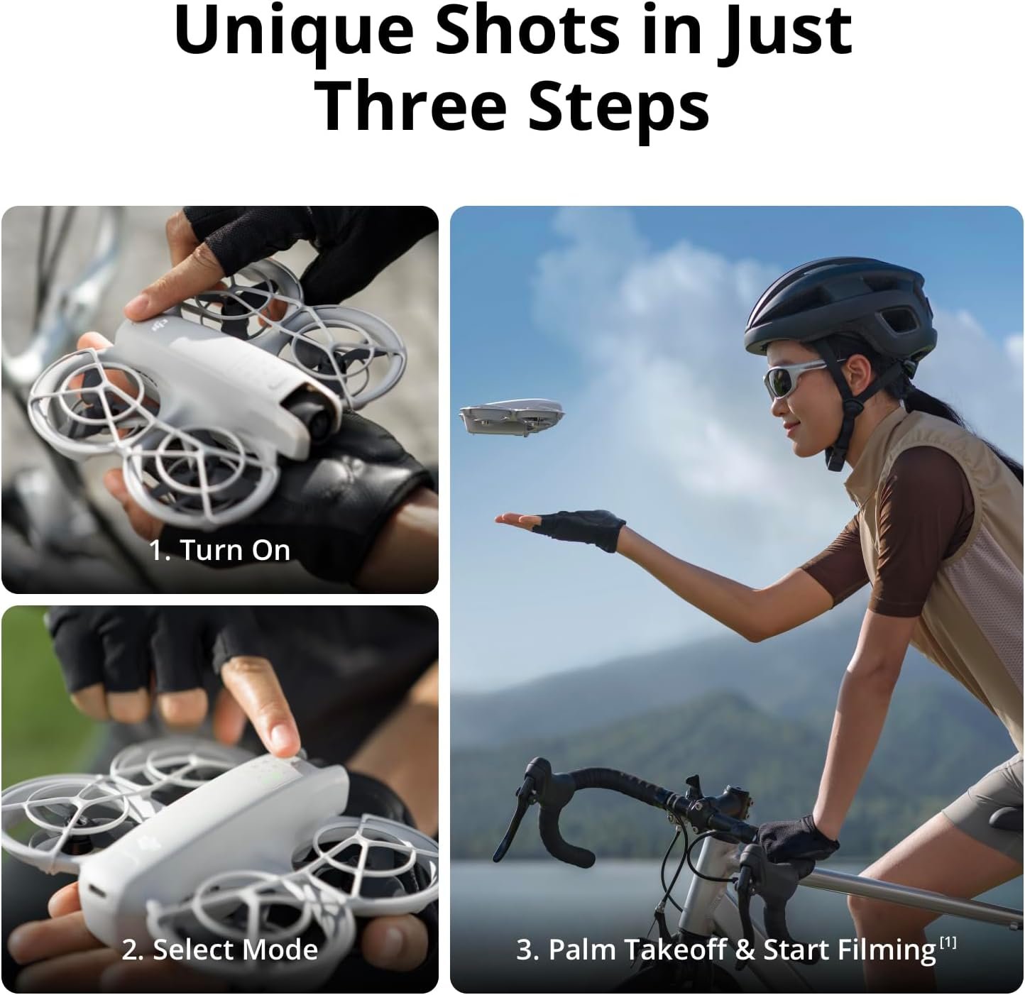 DJI Neo Motion Fly More Combo, Mini Drone with 4K UHD Camera for Adults, 135g Self Flying Drone that Follows You, Palm Takeoff, Subject Tracking, QuickShots, with RC Motion 3 and 3 Batteries - Image 2