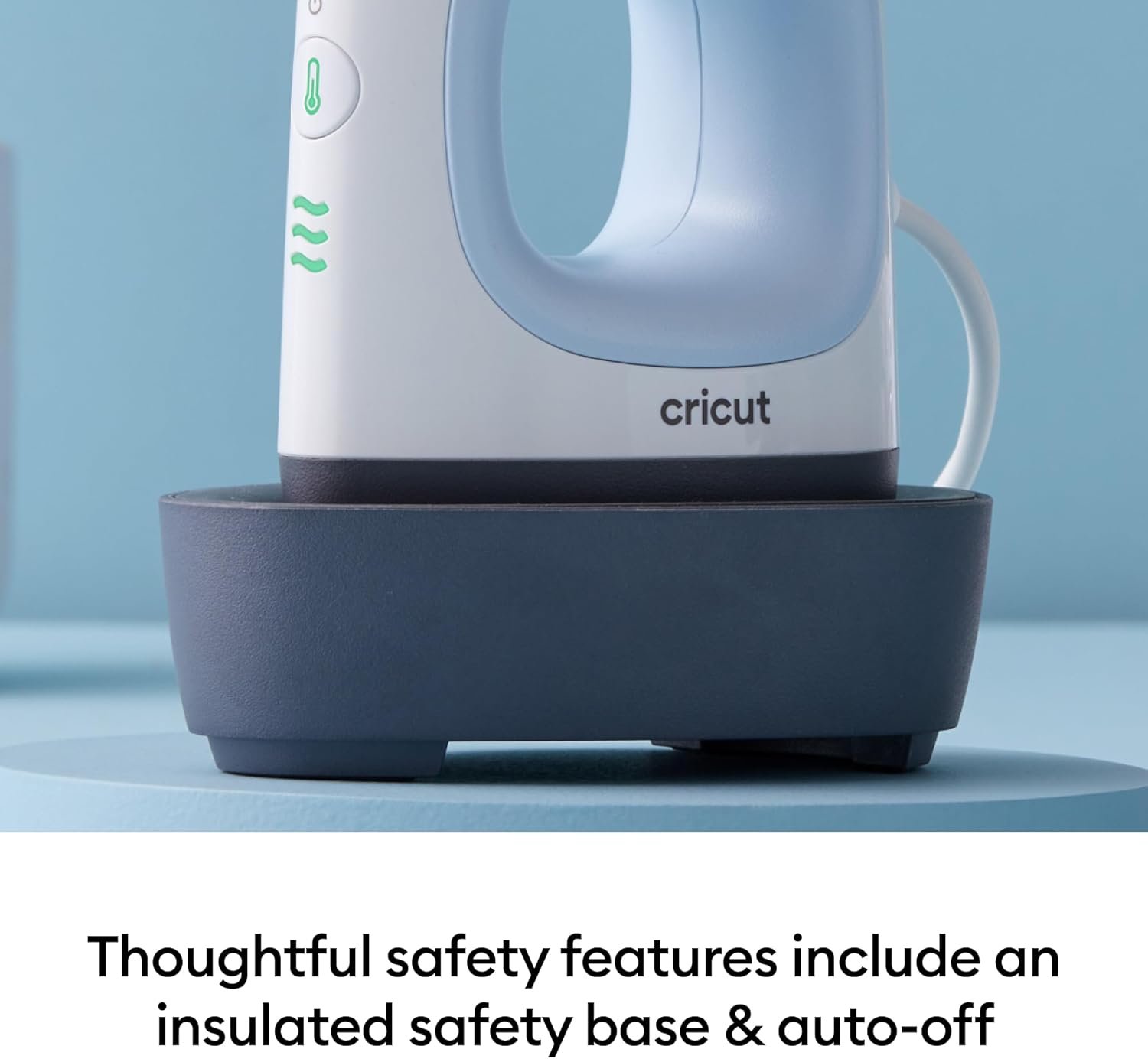 Cricut EasyPress Mini Heat Press + Heat Press Mat - for Pressing Small Objects Like Shoes, Stuffed Animals, Hats & More - 3 Heat Settings & Precision Tip - Compact & Lightweight - Zen Blue - Image 8