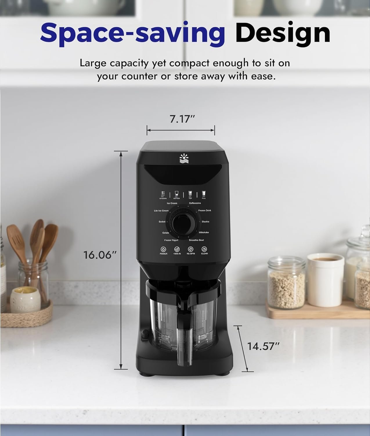 12-in-1 Ice-Cream Maker Machine - 11 Preset Programs & Self-Cleaning, Frozen Yogurt Maker for Gelato, Slushies, Milkshakes, Sorbet, Mix-ins & More, Includes (2) Pint Containers for Home & Office - Image 8