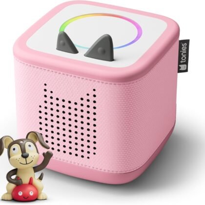 Toniebox 2 Audio Player Starter Set for Kids 1+ with Playtime Puppy - Cloud Pink