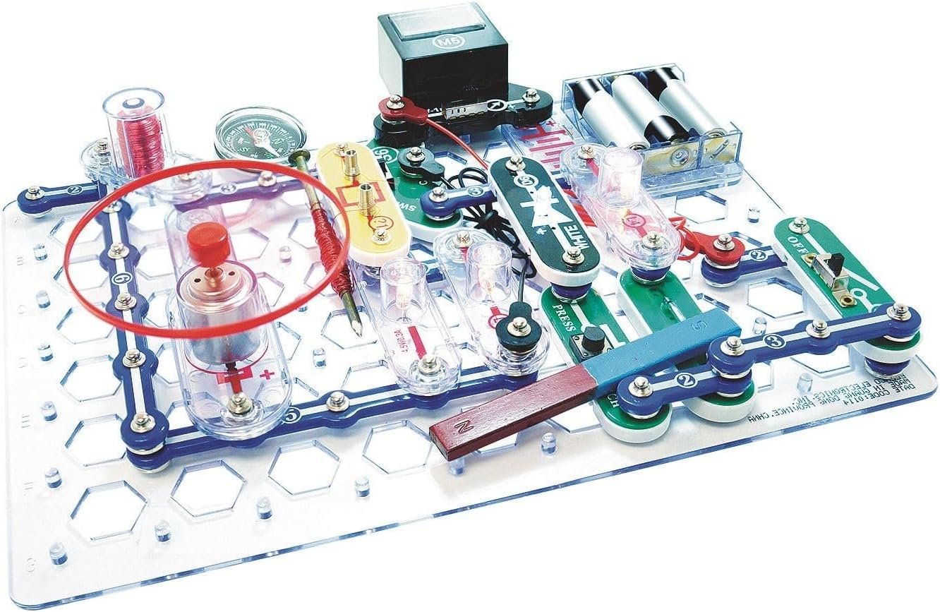 Snap Circuits STEM Electronics Discovery Kit | Explore Magnetism & Electronics | Ages 8+ | 85+ Hands-On Projects