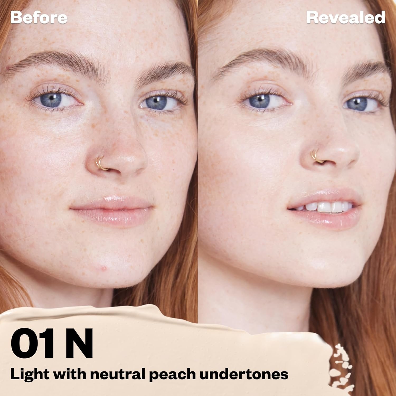 Kosas Revealer Concealer - Medium Coverage Makeup with Hyaluronic Acid, Conceals Dark Circles Under Eyes, Dark Spots and Blemishes + Brightens, Hydrates, Long-Lasting & Vegan, (Tone 01 N) - Image 2