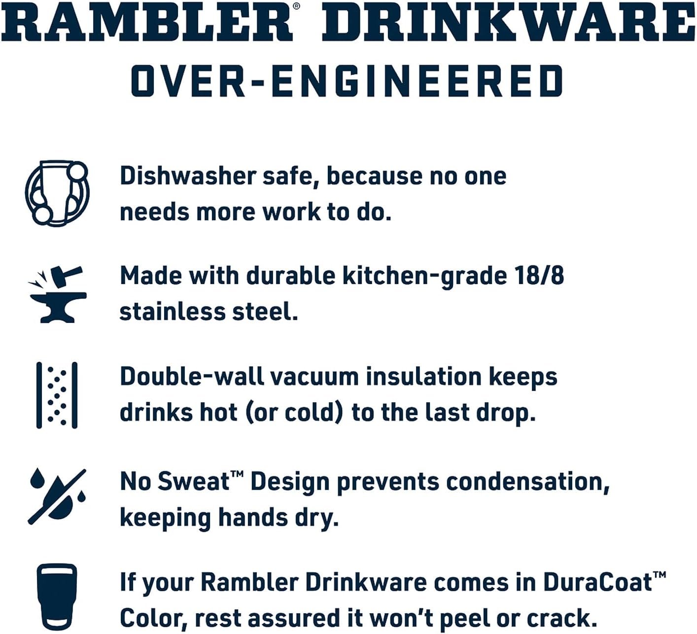 YETI Rambler 10 oz Tumbler, Stainless Steel, Vacuum Insulated with MagSlider Lid, White - Image 4