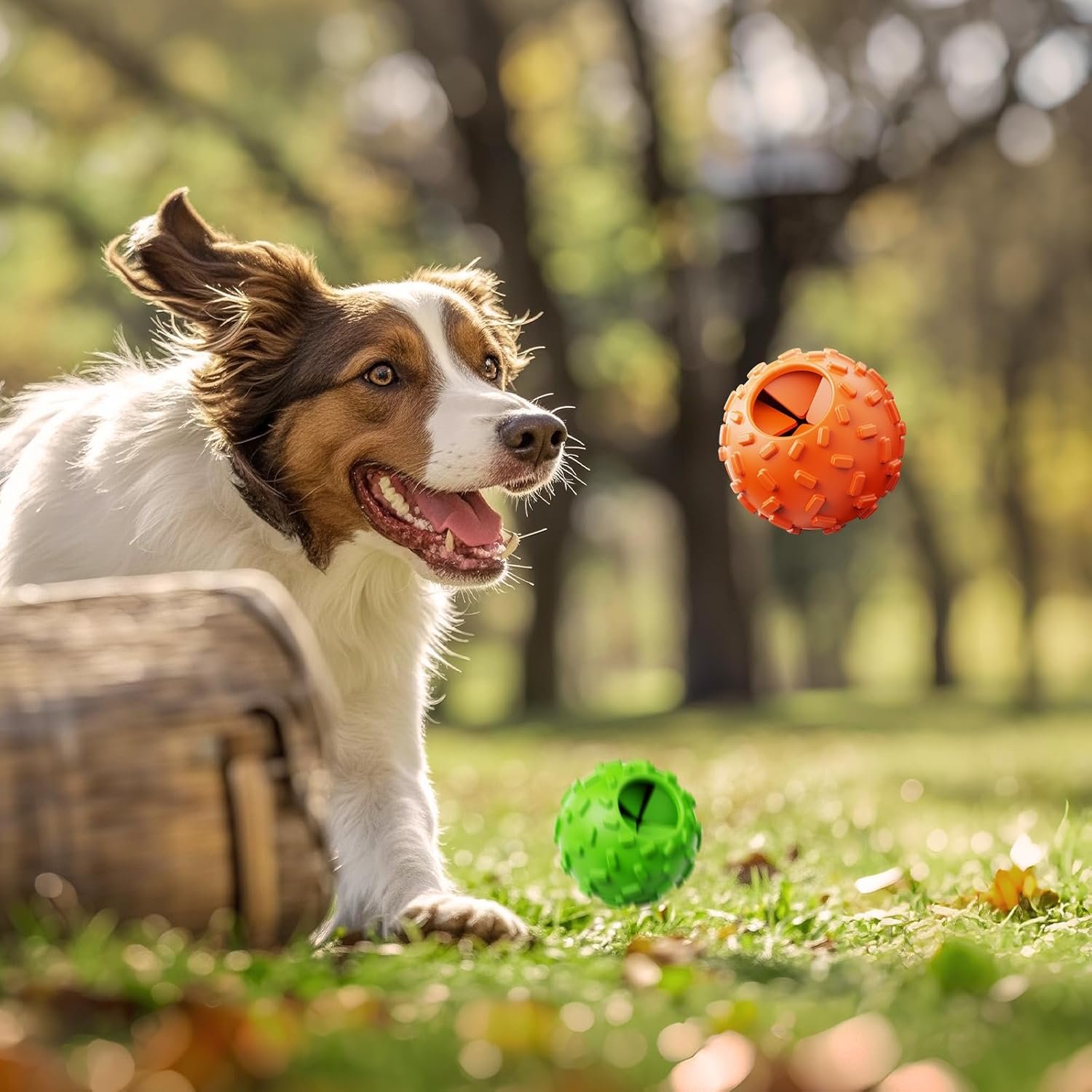 Treat Dispensing Dog Toys - Interactive Cognitive Dog Treat Toy,Puzzle Ball for Puppies & Small Dogs,Promotes Slow Eating, Reduces Stress,Perfect for Fetch,Chewing & Training - Image 8