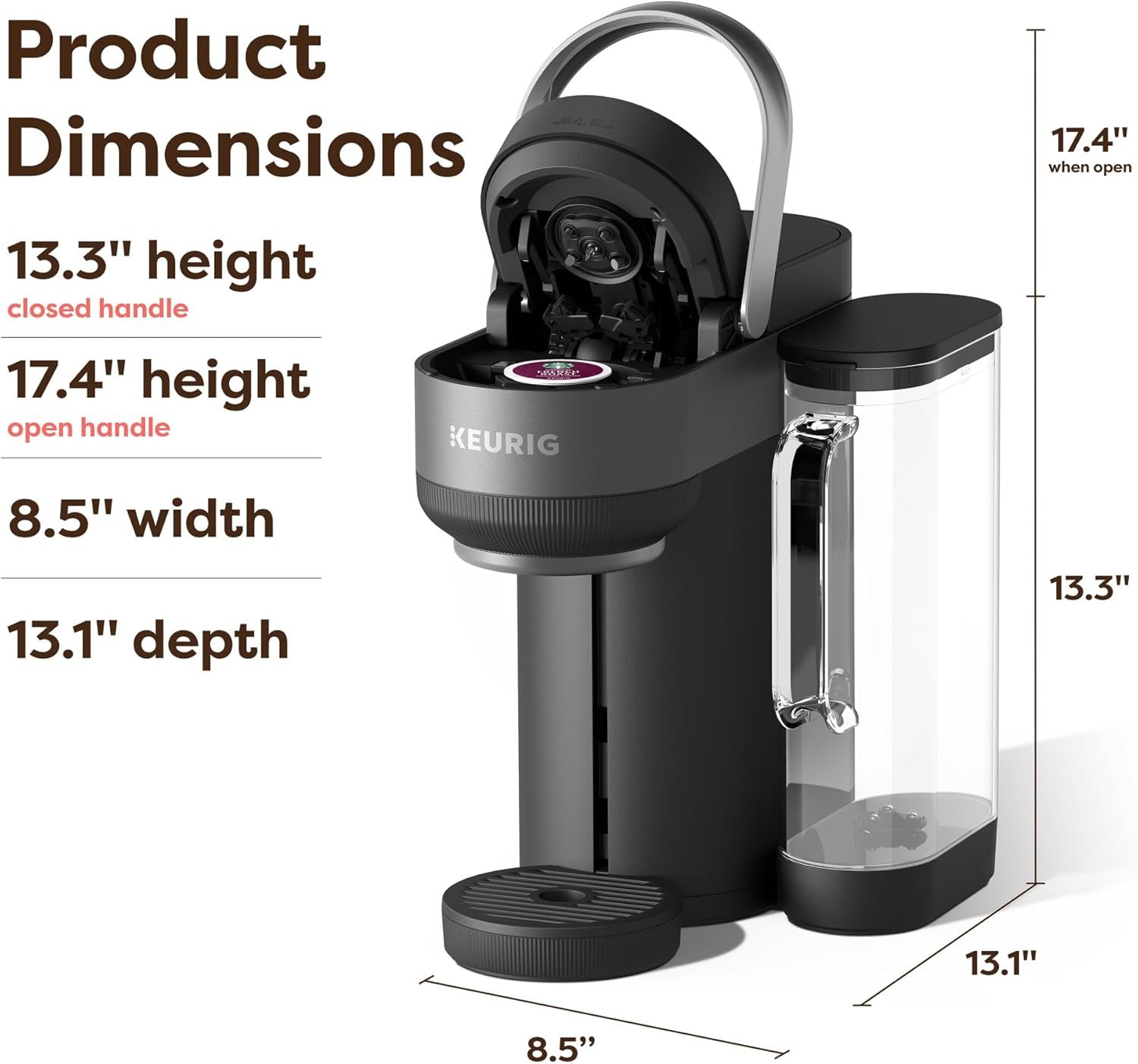 Keurig K-Crema Single Serve K-Cup Pod Coffee Maker, PressureInfusion & MultiStream Technology, Brews Crema-Topped Coffee, Espresso-Style Shots, Classic Coffee, Tea, Cocoa, 72 oz Removable Reservoir - Image 7