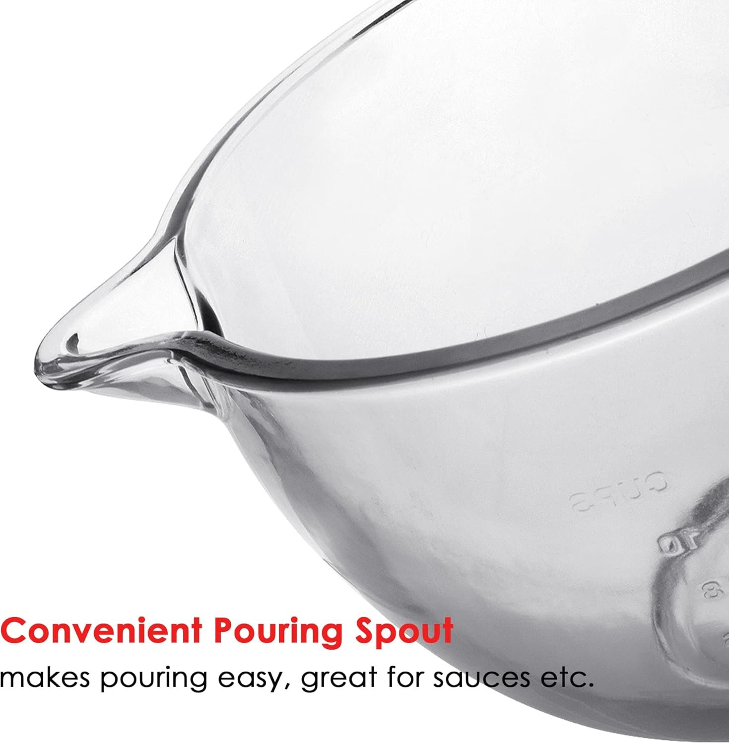 Glass Mixing Bowl Accessory 5 Quart - Compatible with KitchenAid 4.5 and 5 Quart Tilt-Head Stand Mixers (With Lid & Lock Ring) - Image 4