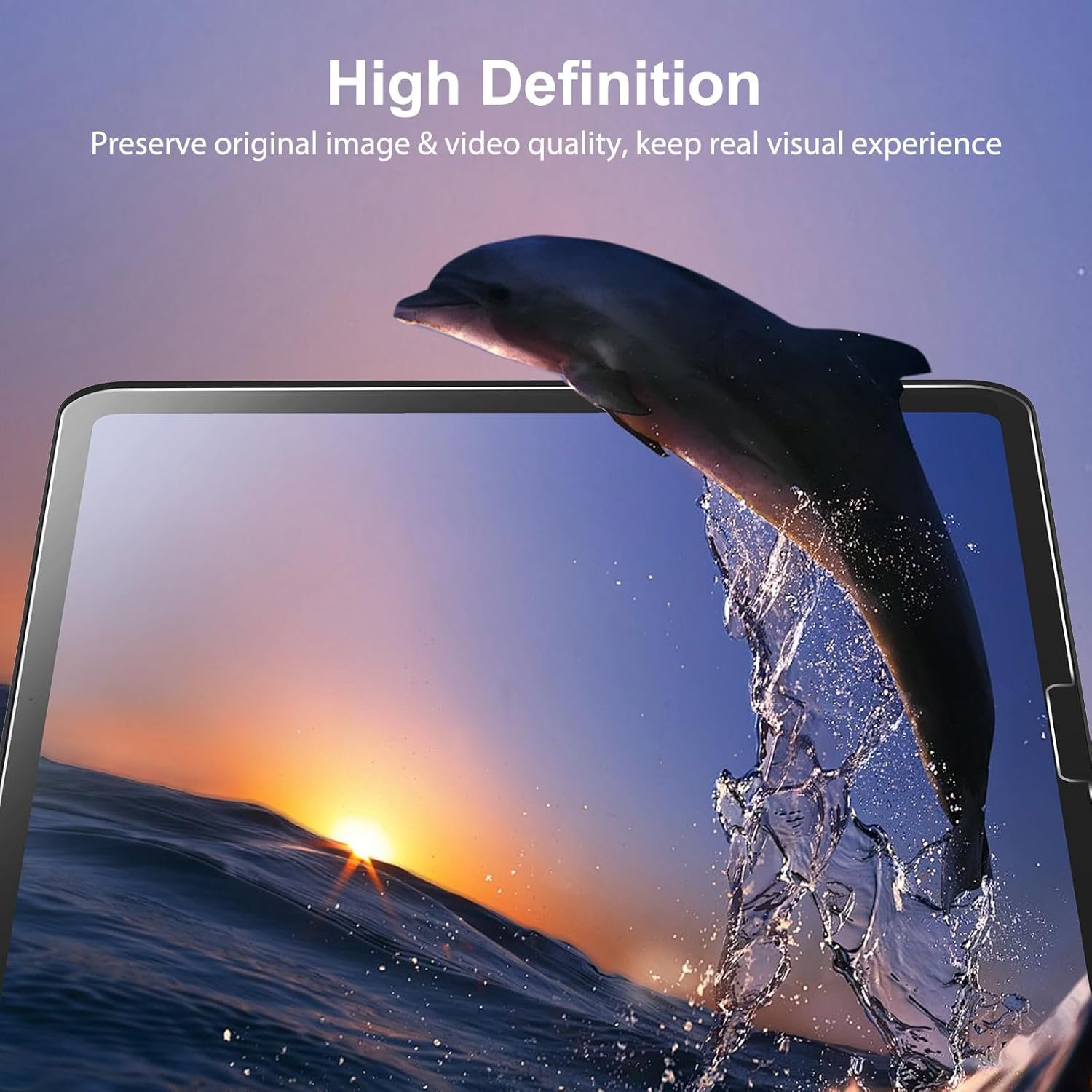 SPARIN Screen Protector for iPad Air 13 Inch M3 2025 & M2 2024 (7th/6th Generation) & iPad Pro 13 Inch M5/M4 8th/7th Gen, Case Friendly/2 Pack Tempered Glass, Support Apple Pencil - Image 4