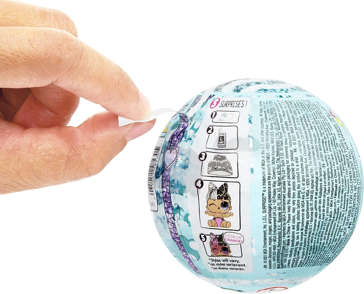 LOL Surprise Glitter Color Change Lil Sis with 5 Surprises- Collectible Doll Including Sparkly Fashion Accessories, Holiday Toy, Great Gift for Kids Girls Ages 4 5 6+ Years Old - Image 7