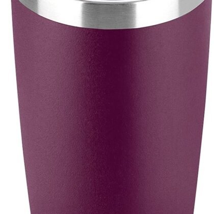 SUNWILL Travel Coffee Tumbler 20 oz, Insulated Mug with Lid, Stainless Steel Cup for Hot and Cold Drinks, Powder Coated Plum