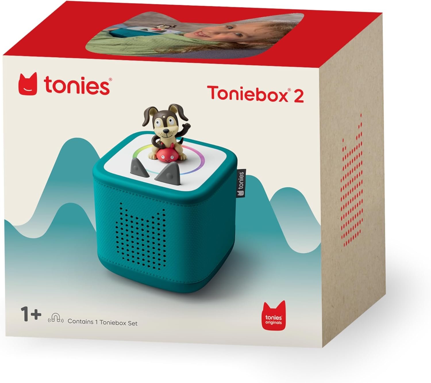 Toniebox 2 Audio Player Starter Set for Kids 1+ with Playtime Puppy - Tropical Teal - Image 8