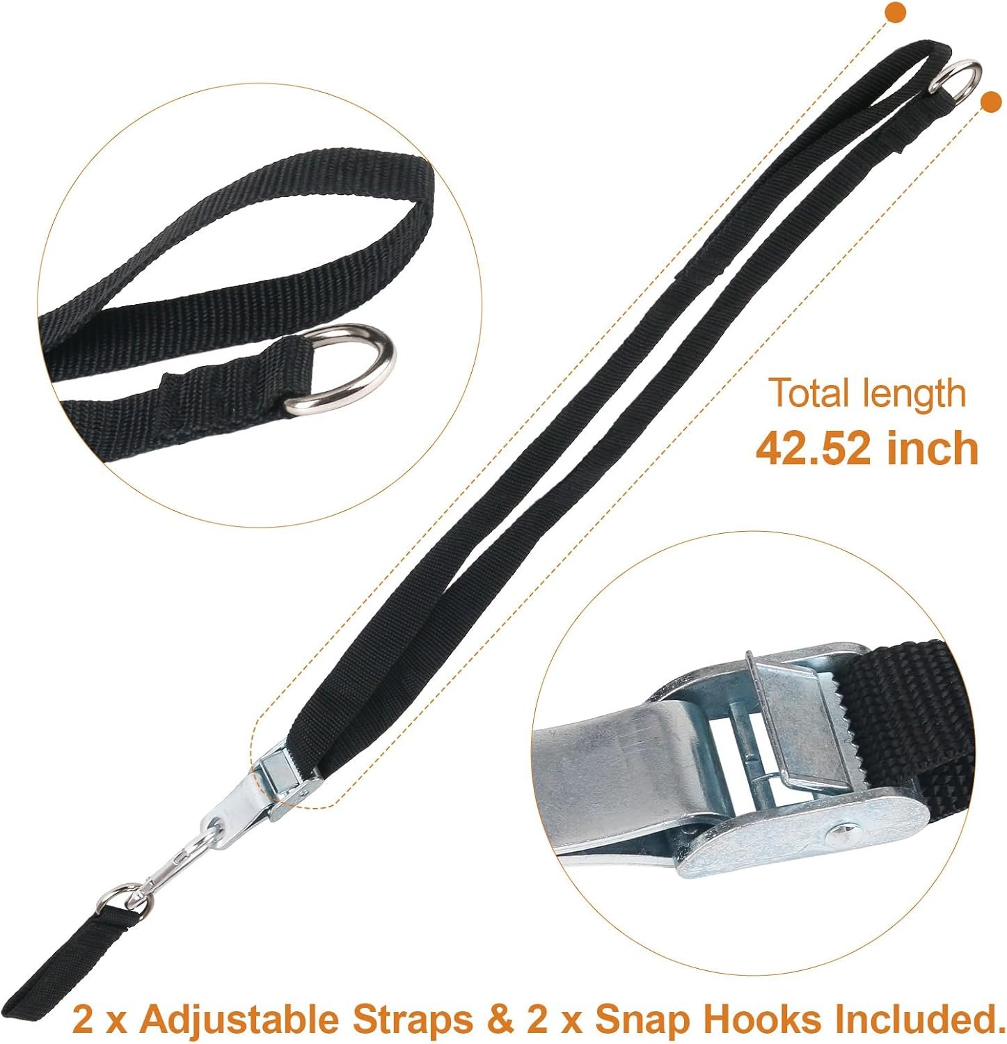 Squat Bar Extension for Bowflex Xtreme 2 se Gyms, Compatible with Bowflex Bar Attachment Straps repacement - Image 3