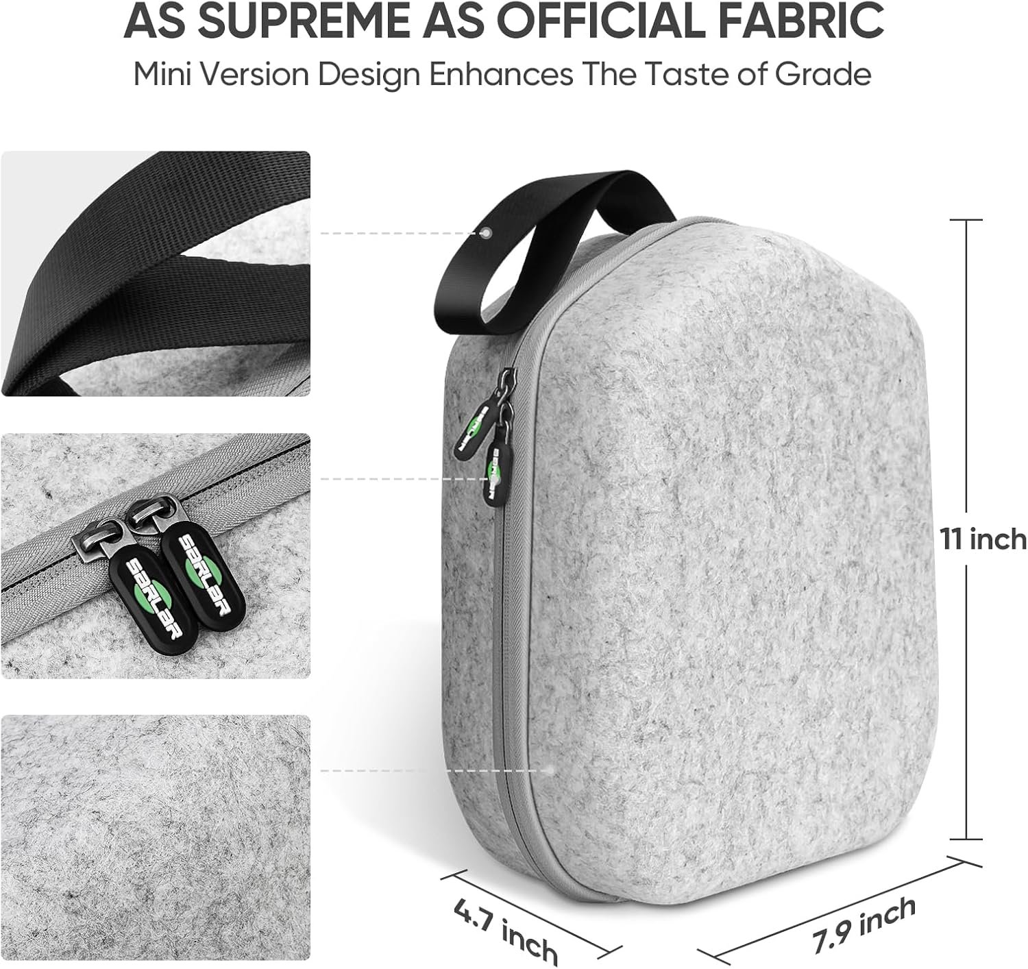 sarlar Hard Carrying Case Compatible with Meta Quest 3S/Quest 3/Oculus Quest 2/Vision Pro Official Original/Elite Strap VR Headset and Controller Accessories, Suitable for Travel and Home Storage - Image 5