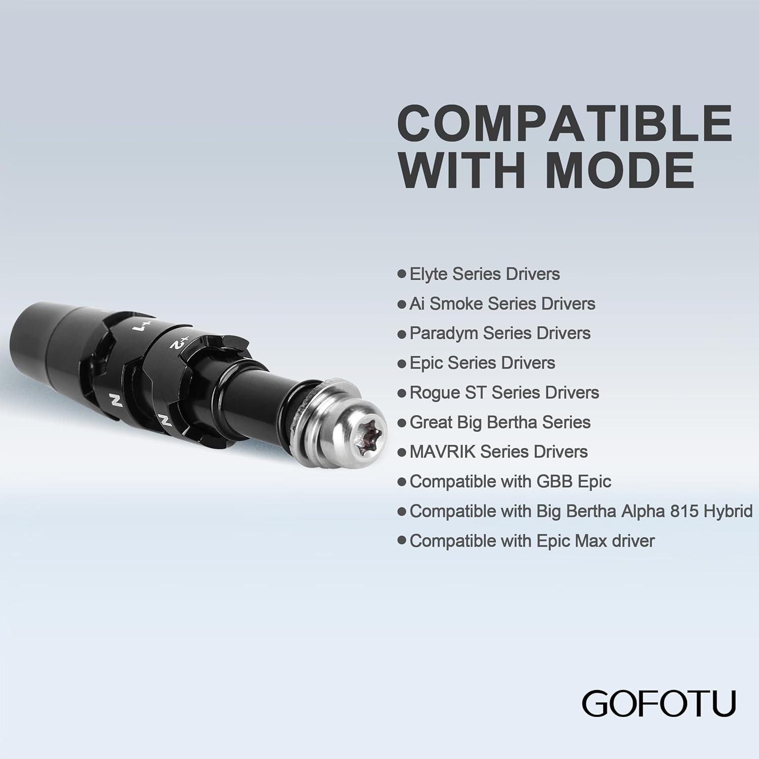 Golf .335 Golf Adapter Sleeve Shaft Compatible with Callaway Elyte, Ai Smoke Series Drivers, Paradym, Epic, Rogue ST, Great Big Bertha, MAVRIK Series,16/815/814 XR Drivers - Image 4