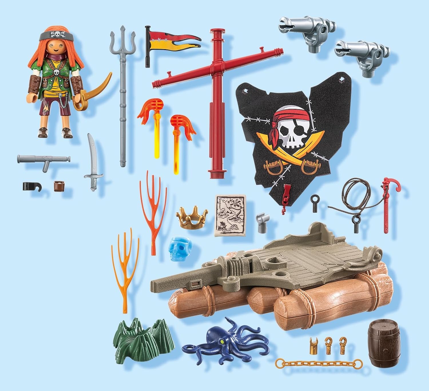 Playmobil Pirate Raft with Treasure - Image 3