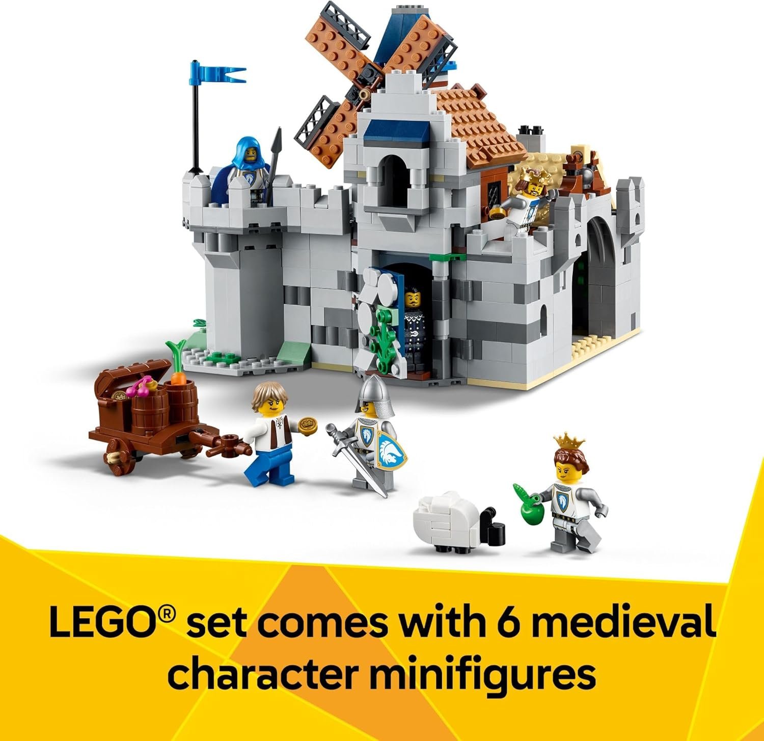 LEGO Creator 3 in 1 Medieval Horse Knight Castle Toy for Kids - Building Blocks & Learning Toy for Boys & Girls Ages 9+ - 3 Storytelling Building Sets in 1 - Gift for Birthdays - 31168 - Image 5
