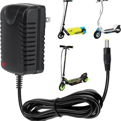 12V Kids Ride On Charger for Razor Power Core E90 E95 Electric Scooter Black Label Powercore E90 E95 MX125 Dirt Rocket 12V Kids Ride on Car Toys Car Charger