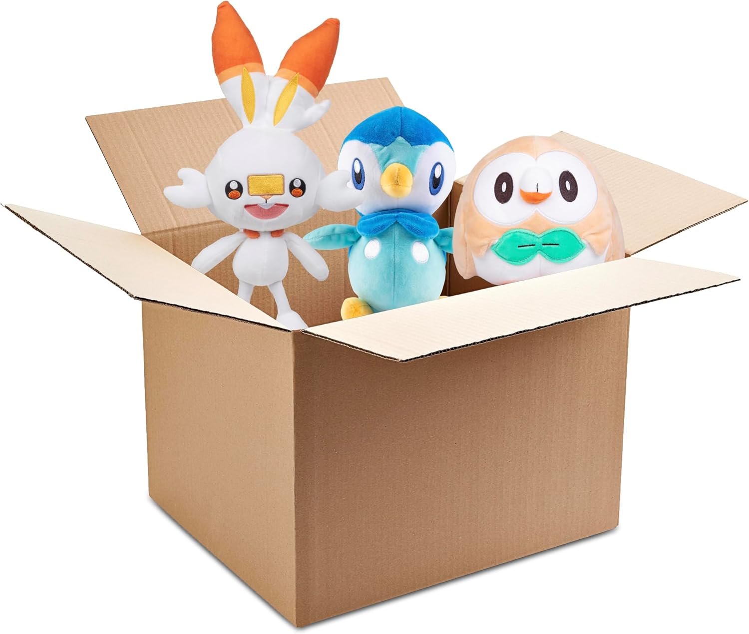 Pokemon Fire, Grass or Water Type 8" Plush Mystery Blind Box 3-Pack - Get Three Officially Licensed 8 Inch Pokemon - Authentic Collectible Soft Stuffed Animal Toy Figures - Gift for Kids, Boys, Girls - Image 3