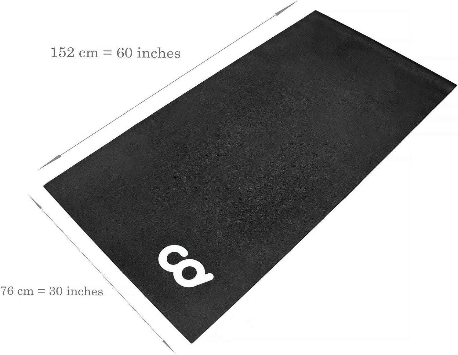 CyclingDeal Bike Trainer Floor Mat - Compatible with Indoor Exercise Stationary Bike Treadmill Elliptical Waterproof Gym Flooring Equipment - Indoor Cycle Stepper - Soft 30" x 60" (76 x 153cm) - Image 2