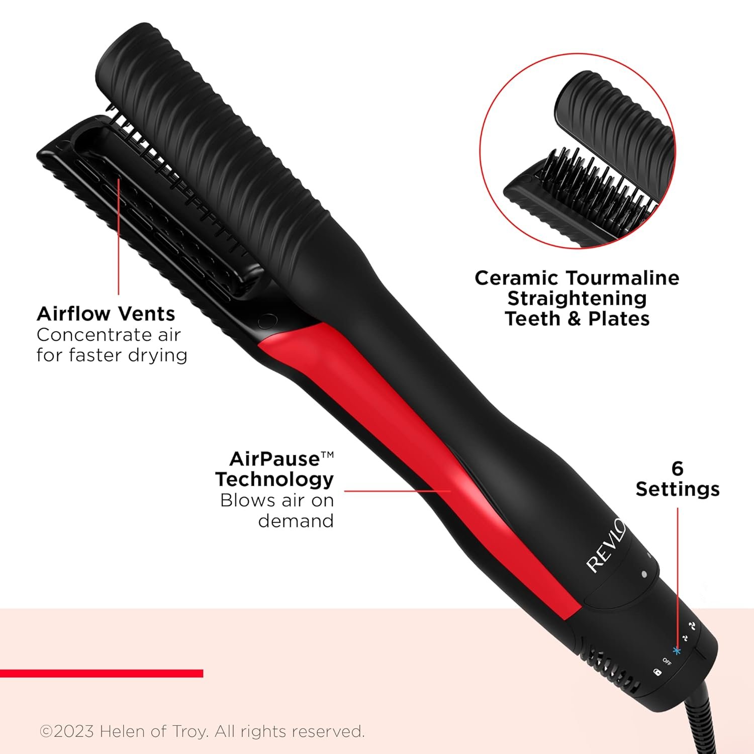Revlon One-Step Air Straight | 2-in-1 Dryer & Flat Iron | Straightening Dryer - Image 2