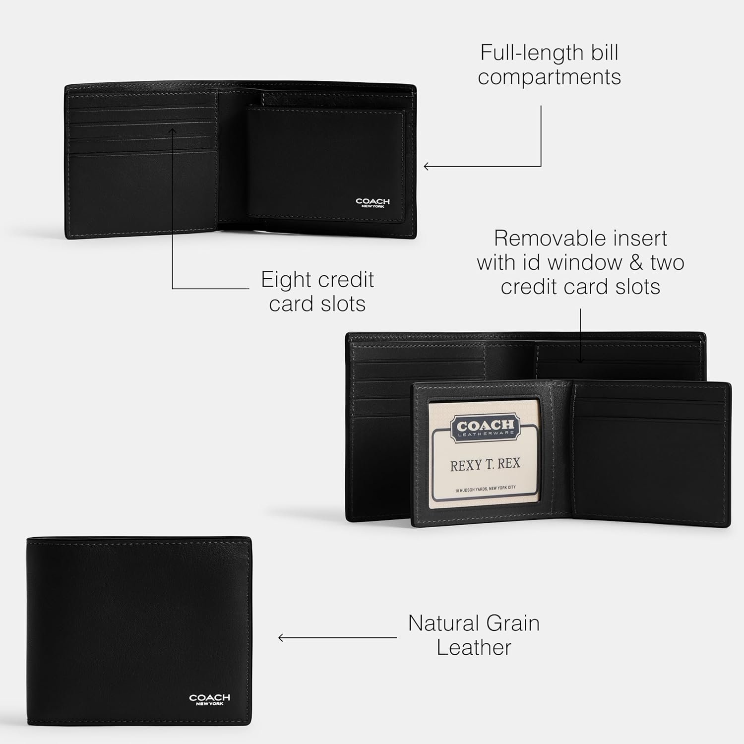 COACH Mens, 3-In-1 Wallet - Image 3