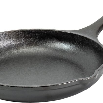 Lodge 8" Cast Iron Skillet - Chef Collection - Perfect Sear - Ergonomic Handles - Superior Heat Retention - Cast Iron Cookware & Skillet