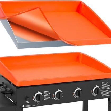 Upgraded Silicone Griddle Mat for Blackstone 36 Inch True Fully Wrapped Coverage Food-Grade Silicone Mat, Easy to Clean, Heat & Cold Resistant, Prevent Rust, Griddle Cover (Full-Cover 36")