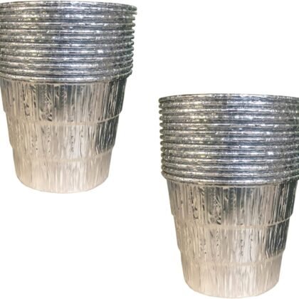 25 Pack Grease Bucket Liner for Traeger Pro Series 575 780, 20 22 34 Series, Ironwood 650 885, Z Grills, Green Mountain Grills, Grill Drip Tray for Traeger BAC407z Disposable Foil