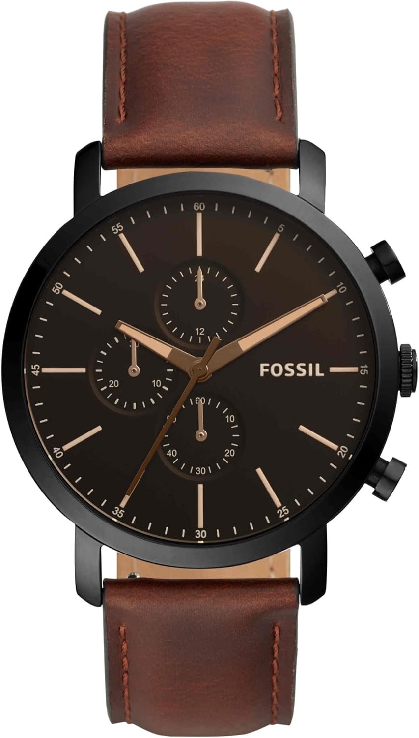 Luther Chronograph Brown Leather Watch