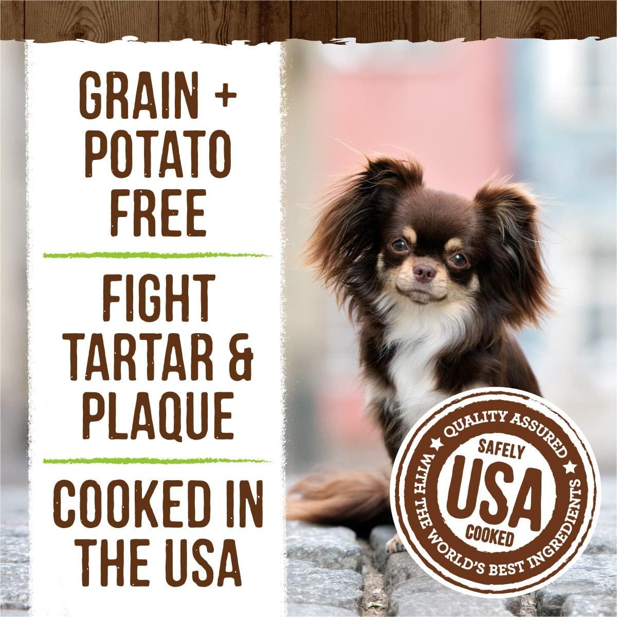 Merrick Fresh Kisses Natural Dental Chews Infused With Coconut And Botanical Oils For Tiny Dogs 5-15 Lbs - 78 ct. Box - Image 6