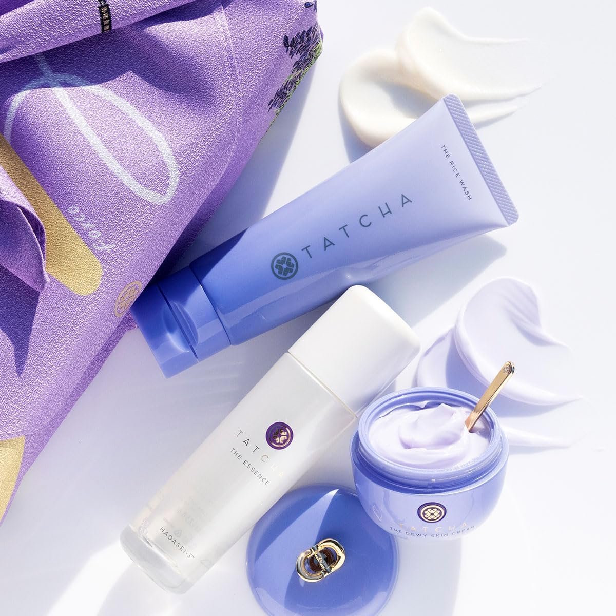 TATCHA Delightfully Dewy Set | Holiday Gift Set - The Rice Wash, The Dewy Skin Cream, and The Travel-Sized Essence ($177 Value) - Image 7
